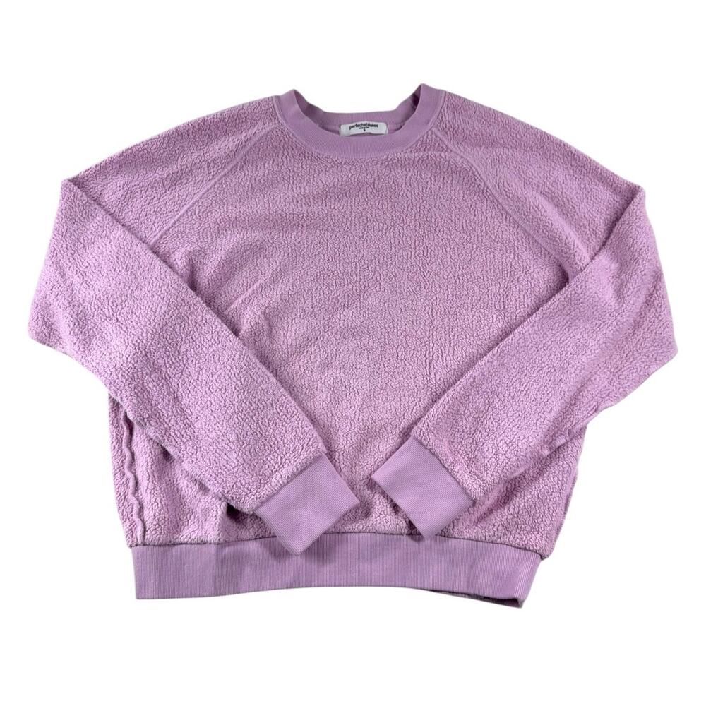 Perfectwhitetee Ziggy Pink Sweatshirt S Crewneck Pullover Cotton Inside Out Knit